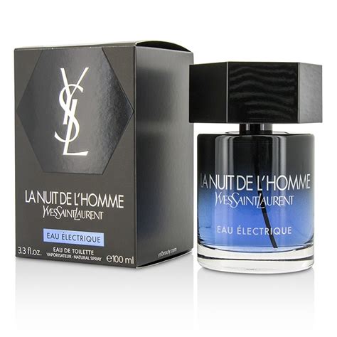 ysl la nuit de l'homme eau electrique|la nuit de l'homme 60ml.